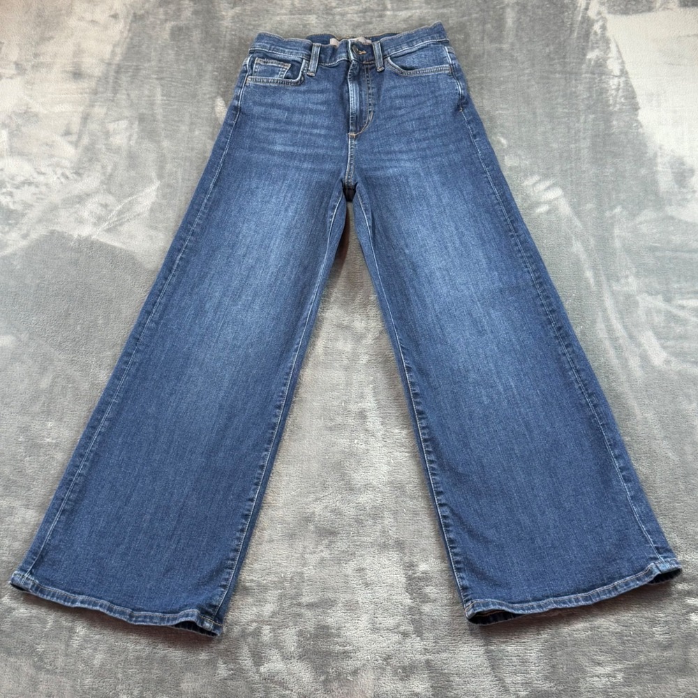 Joes Jeans Giara Wide Leg High Rise Denim Blue Wash Womens 25 45BDNGIA5093-GIA